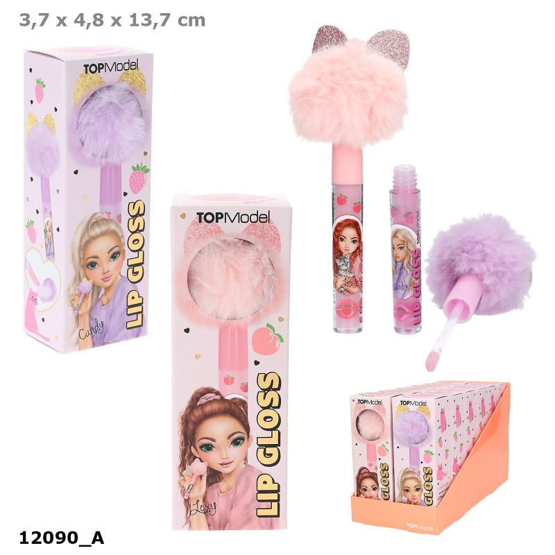 TopModel lip gloss med pompom