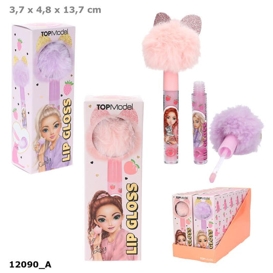 TopModel lip gloss med pompom