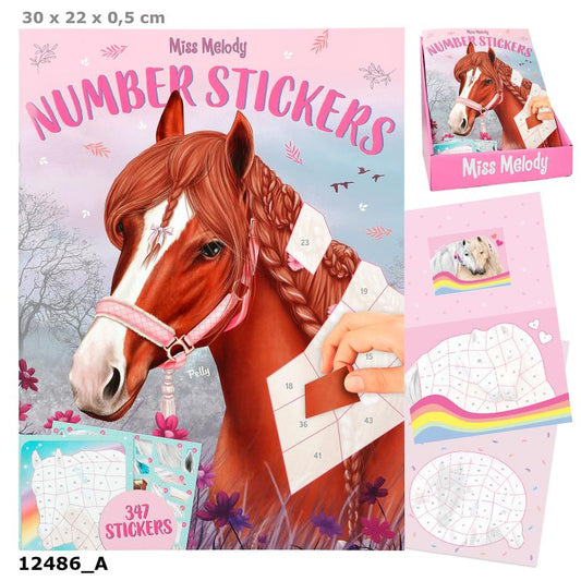 Miss Melody Number Stickersbog