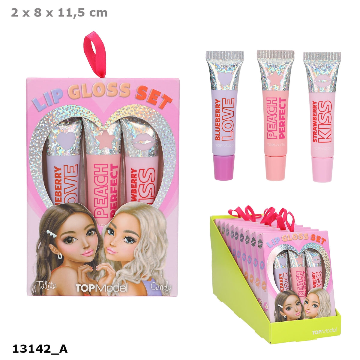 TOPModel Lipgloss 3-pak BEAUTY and ME