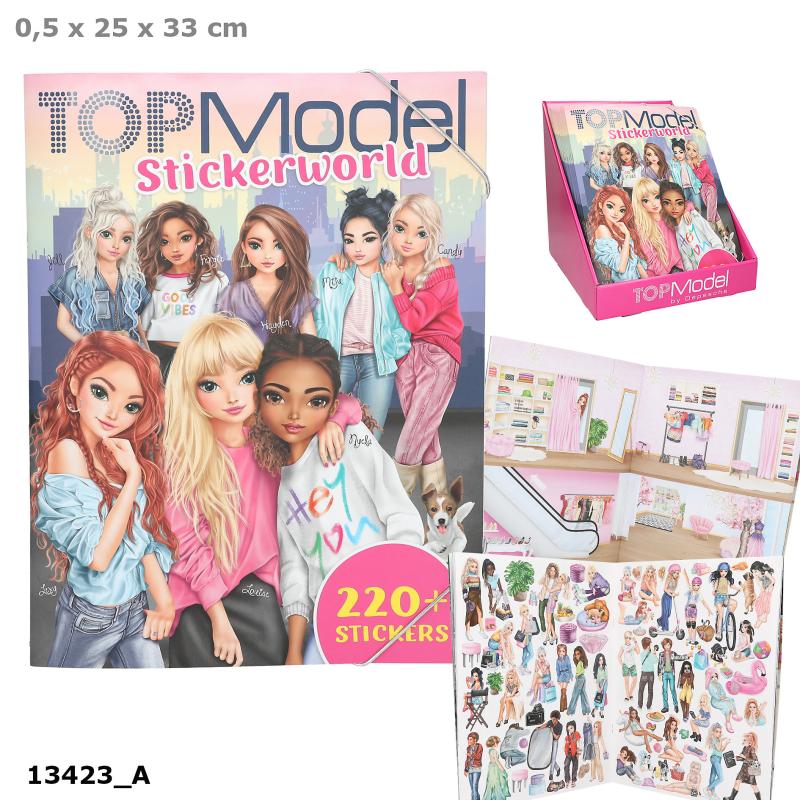 TopModel stickersbog