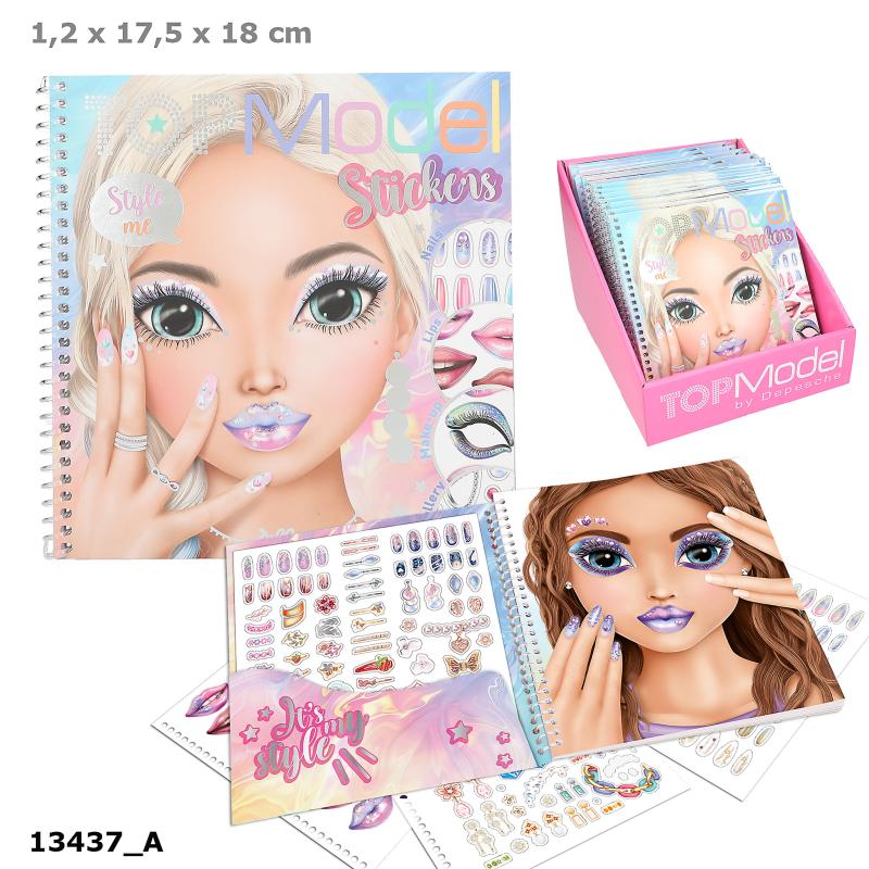 TopModel stickersbog style me