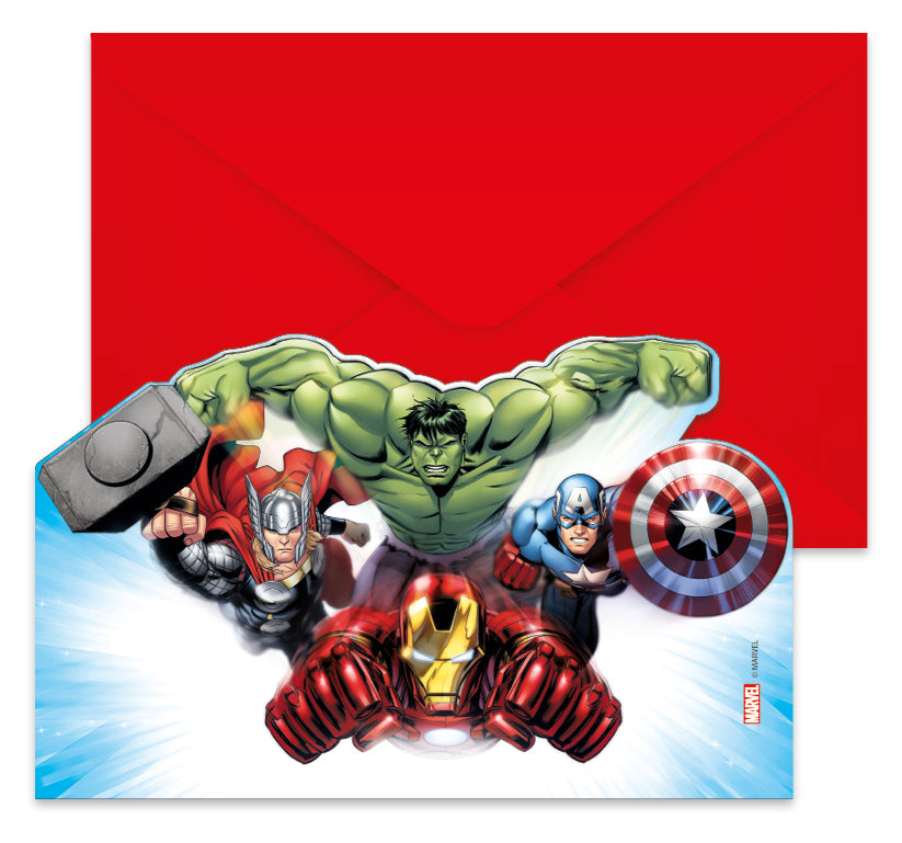 Marvel Avengers invitationer