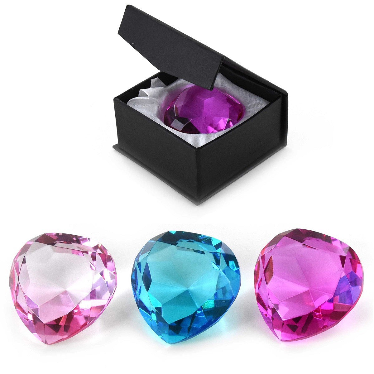 Diamant hjerte i glas