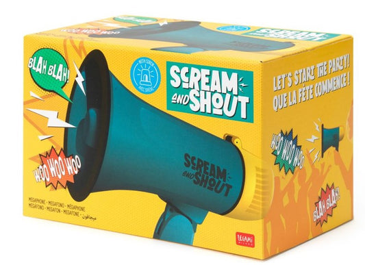 Scream and shout, megafon