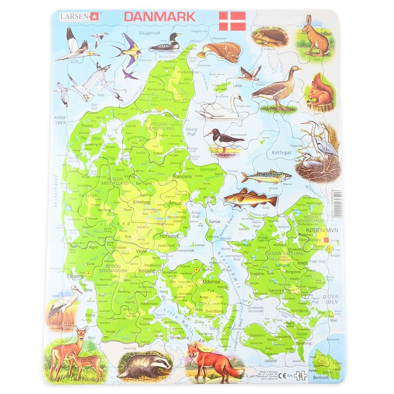 PUZZLE DENMARK 36,5cm 66pcs