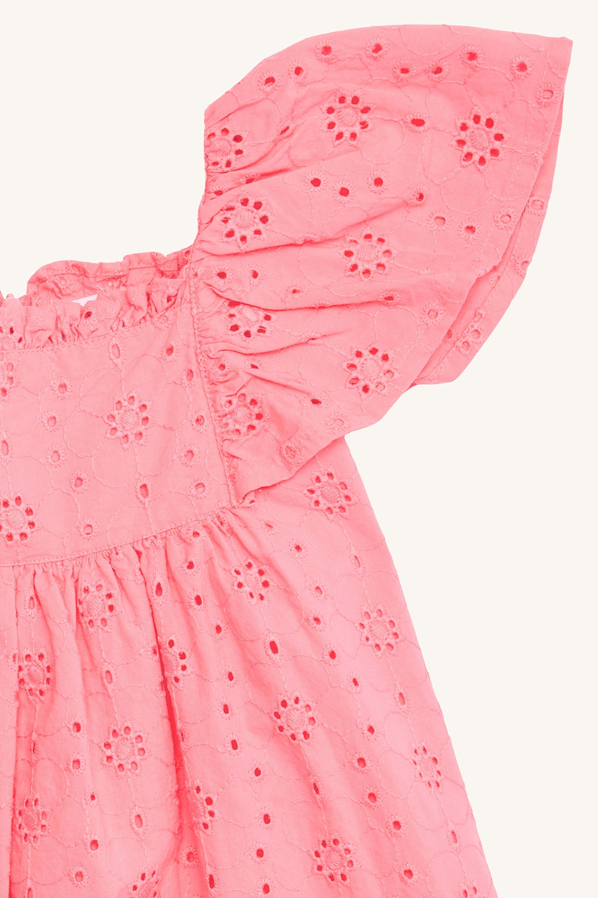 Hust and Claire Anglaise broderi kjole 128 cm