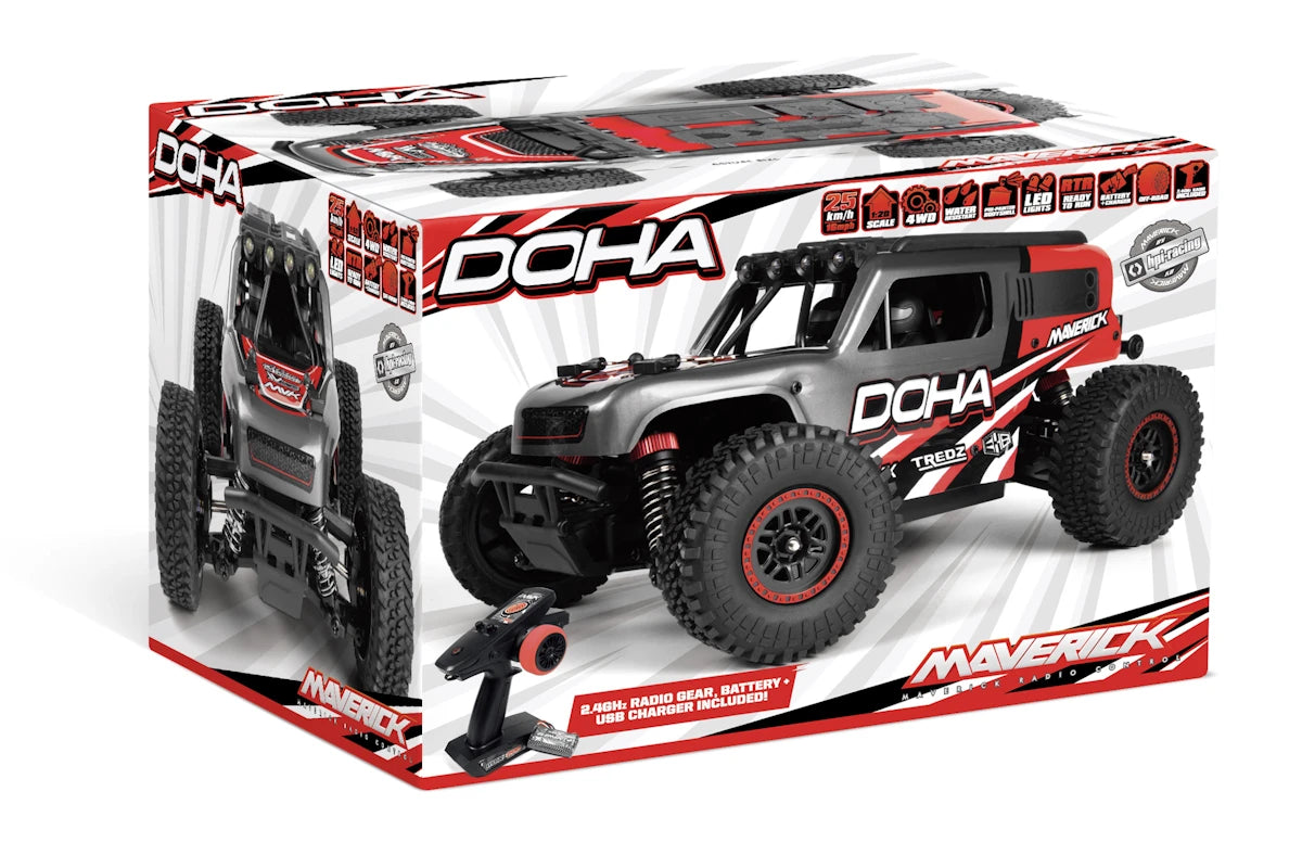 Maverick RC Maverick Doha 1/20 4WD Electric Truck - Red