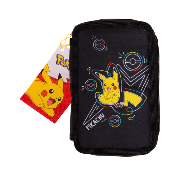 Pokémon Neon dobbeltdækkert penal hus med fyld