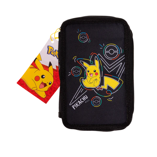 Pokémon Neon dobbeltdækkert penal hus med fyld