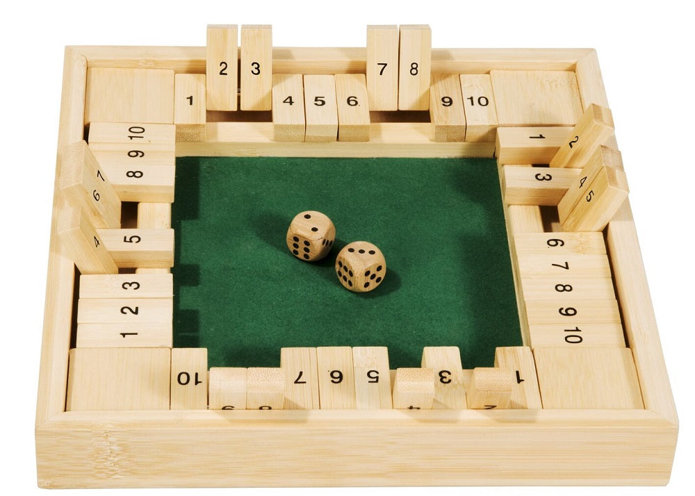Bamboo Game shut the box for 4 spillere