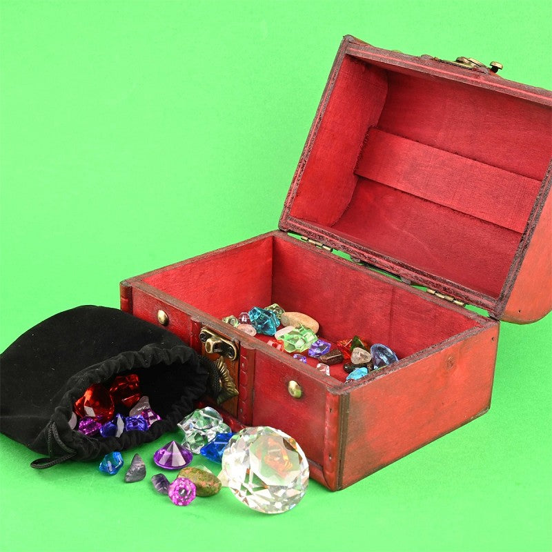 TREASURE CHEST WOODEN 16cm