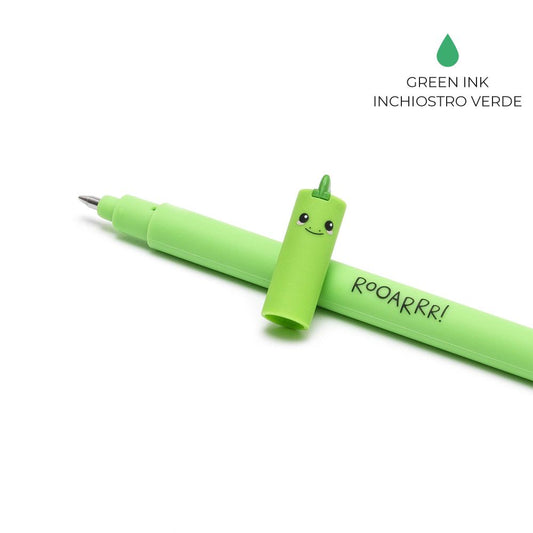 Erasable gel pen, Dino, grøn