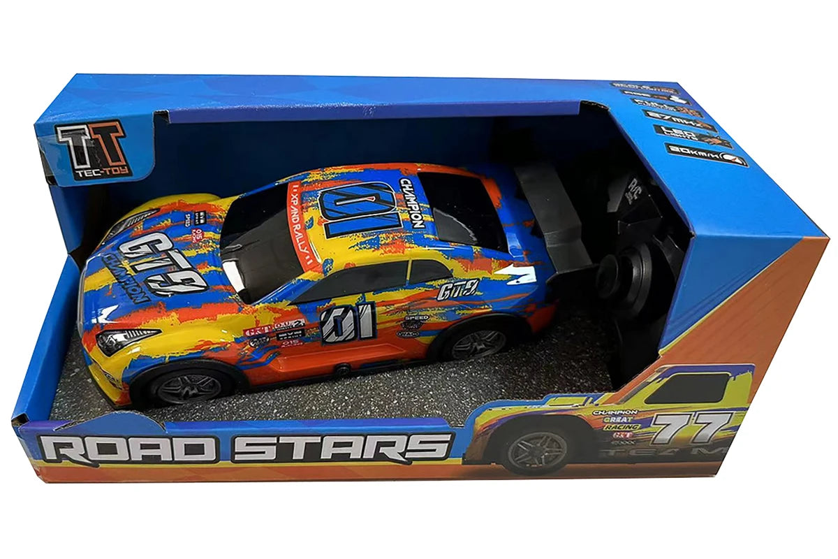 TEC-TOY Champion GT9 w/light R/C 1:22, 2,4GHz, yellow/blue