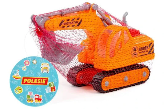 POLESIE Gravemaskine på larvefødder 18,3x9,4x19,5cm orange