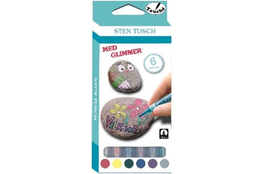 STEN TUSCH MED GLIMMER 6STK. 809648