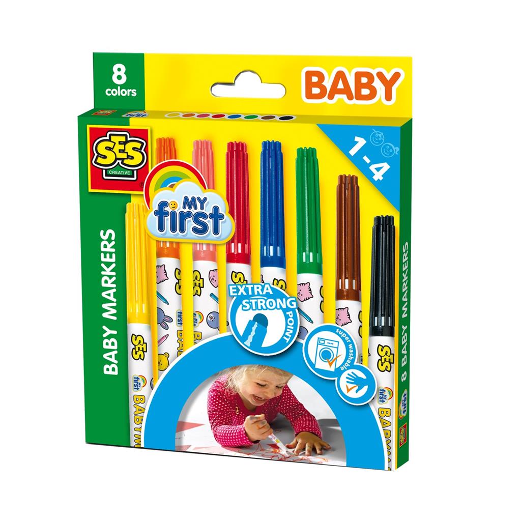 SES MY FIRST BABY MARKERS 8STK