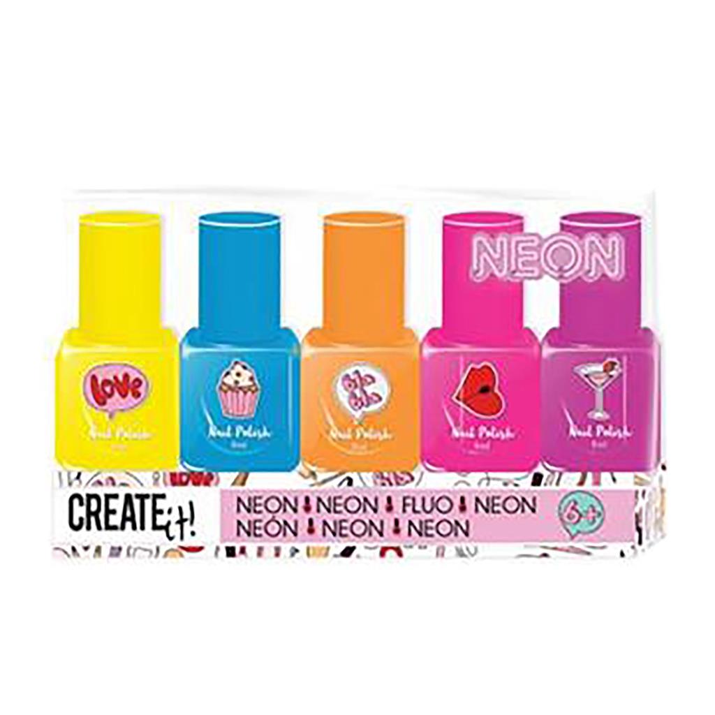Create It! – Neon Neglelak 5-pack
