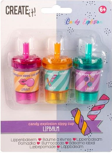Create It! Candy Lippenbalsem – 3-Pack