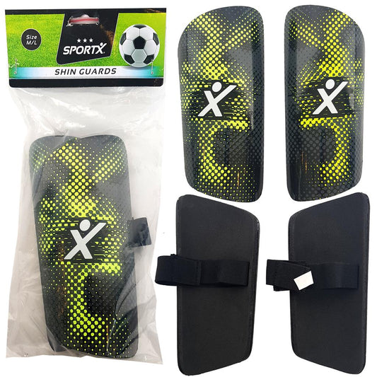 SPORTX SHIN GUARDS GRØN/SORT