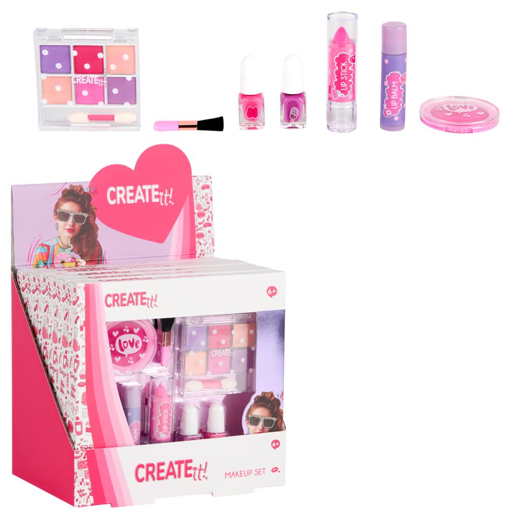 Create It! Makeup-sæt Pink Turkis Dispenser.