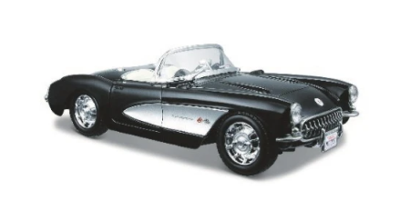 MAISTO 1957 Chevrolet Corvette 1:24 black