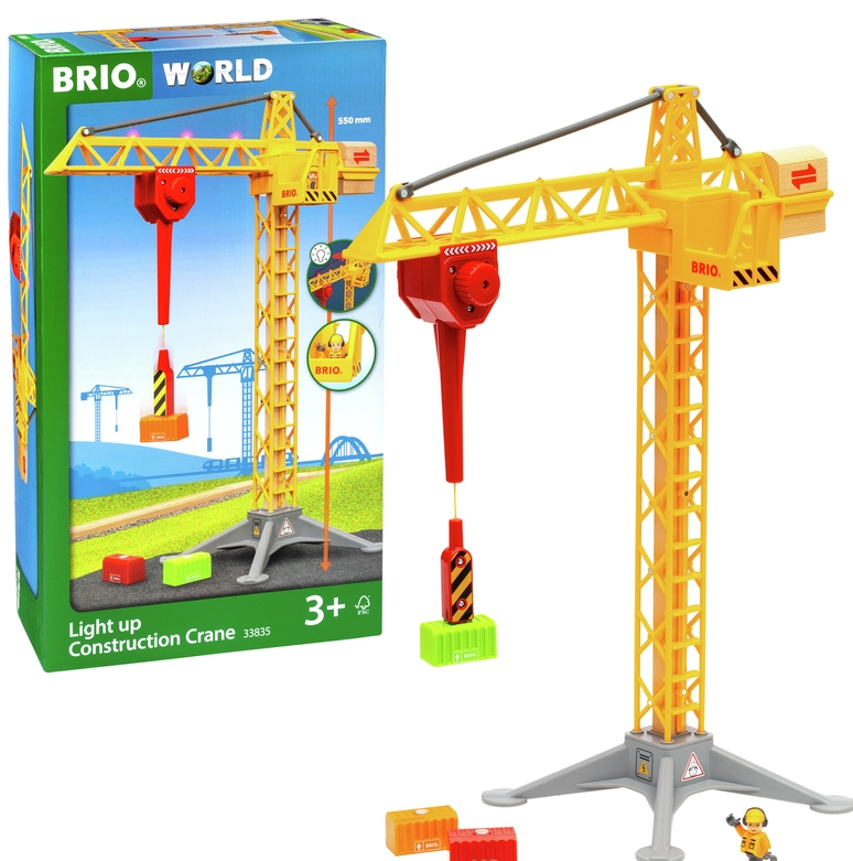 Brio Byggekran med lys 33835