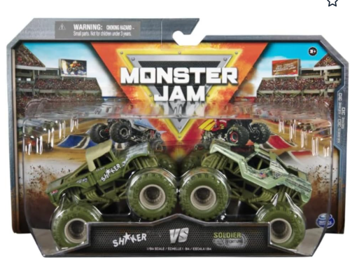 Monster Jam – 1:64 Die-Cast 2-Pack: Shaker vs Soldier Fortune