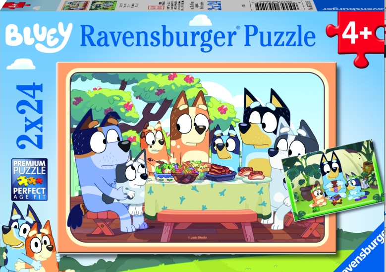Ravensburger Puslespil Bluey Let?s do this! 2x24 Brikker