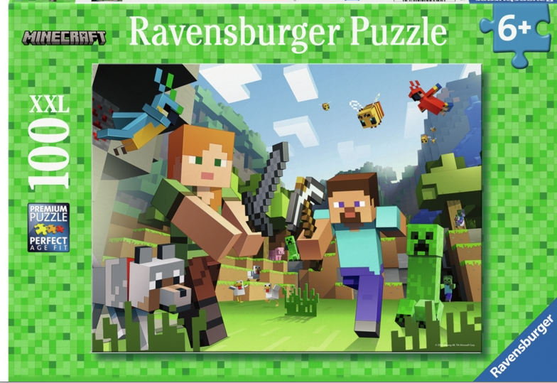 Ravensburger Minecraft eventyret venter 100 brikker