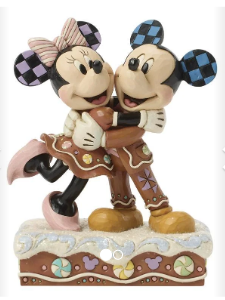 Disney Mickey og Minnie med honningkage hjerte