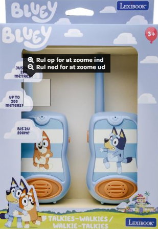 Bluey Walkie-Talkies op til 200m
