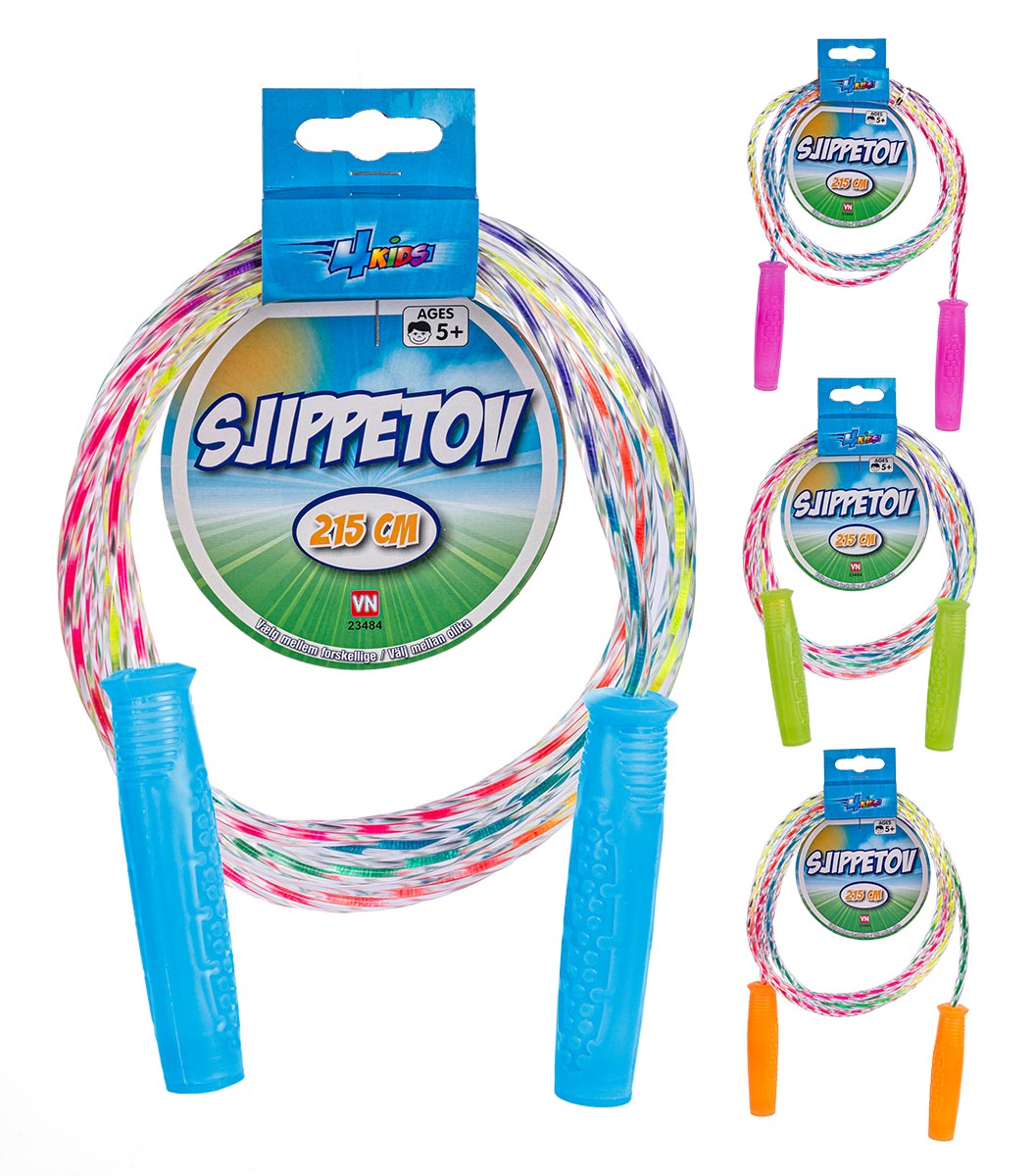 Sjippetov med glitter. 215 cm.