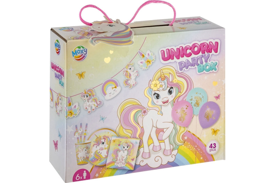 Unicorn party box 43 dele