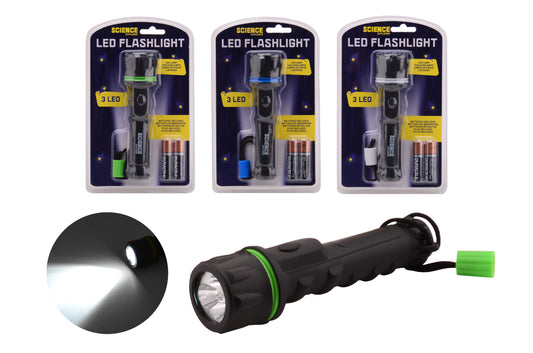 Science Explorer lommelygte på blisterkort med Duracell-batterier