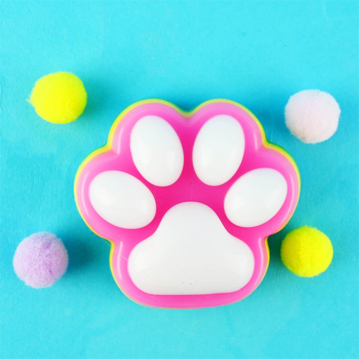 SQUISHY CAT PAW 70G RAINBOW