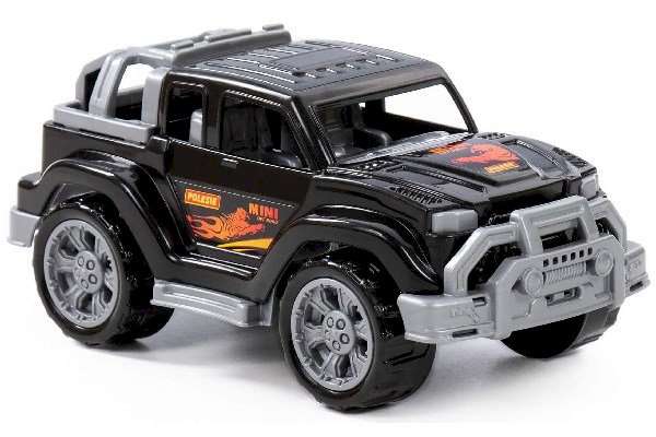 POLESIE Jeep, 21,8x12x10,3cm i net, sort