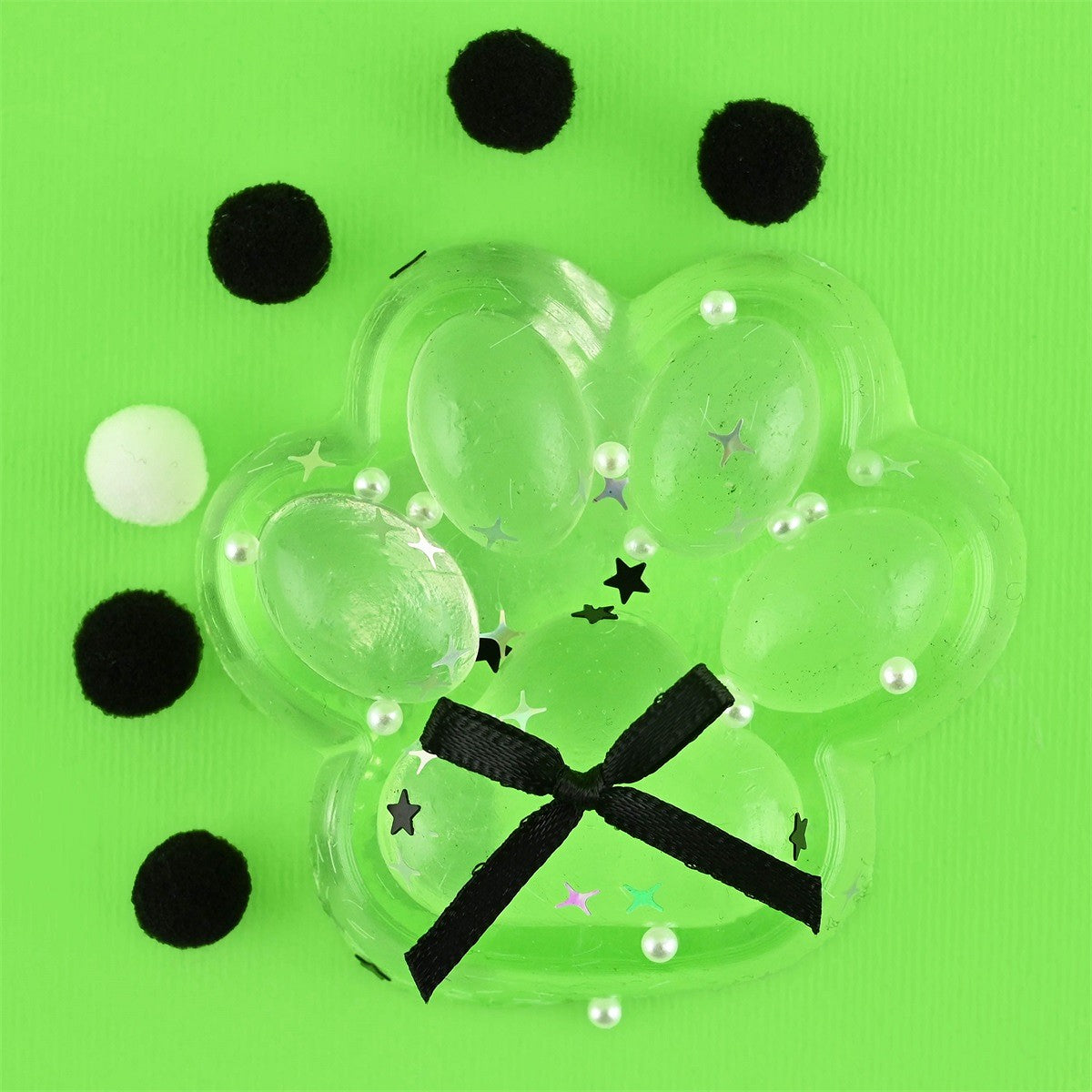 SQUISHY CAT PAW CLEAR 7cm