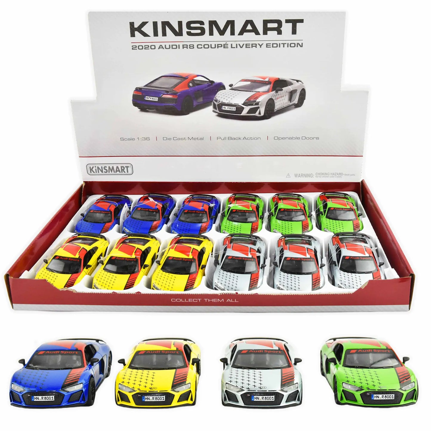 Audi R8 Coupé – Pull Back Bil 1:36