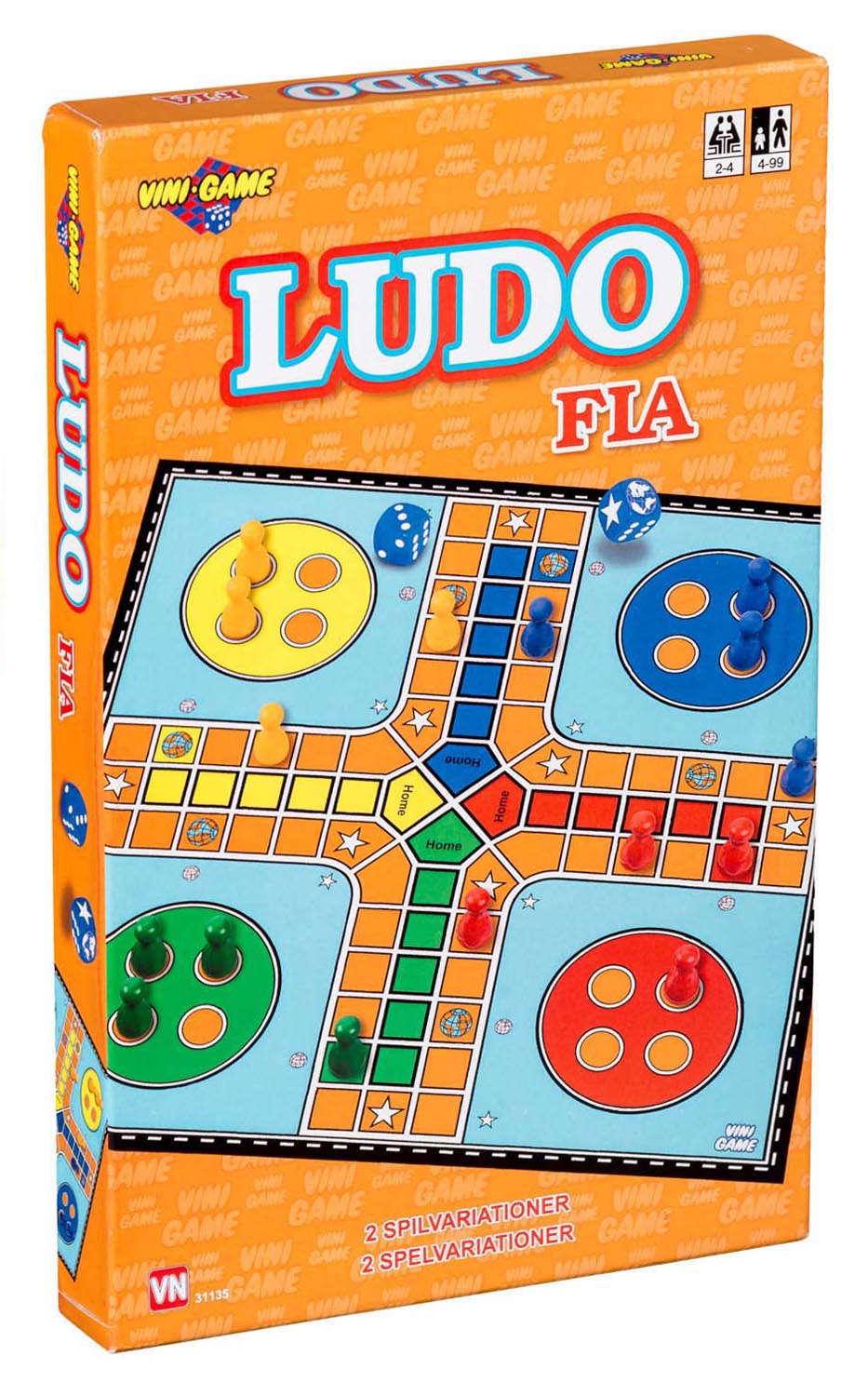 Ludo med globus og stjerne