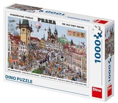 Dino Puslespil Old Town Square, Prag 1000 Brikker