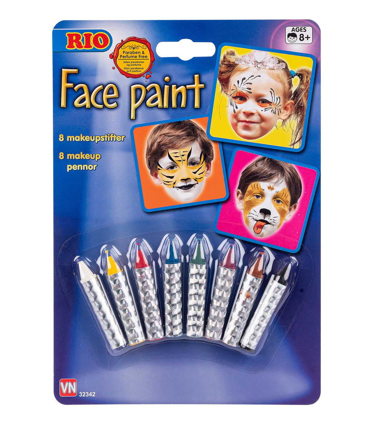 RIO 8 x FACEPAINT STIFTER