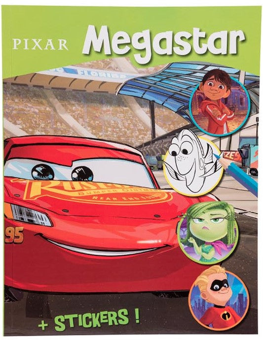 Megastar Malebog+Stickers 128 sider