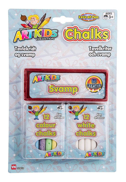 Tavlekridt med svamp