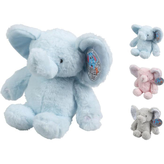 Plys elefant 25 cm, 3 ass frv