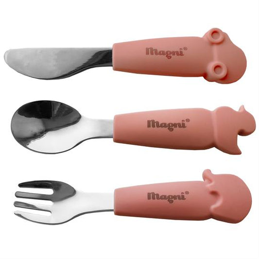 Magni Bestik 3 stk støvet terra cotta