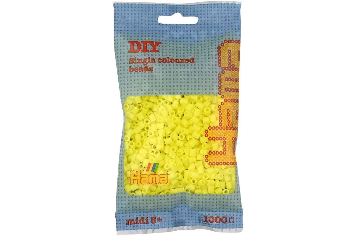 Hama midi 1000 stk Pastel Gul 207-43