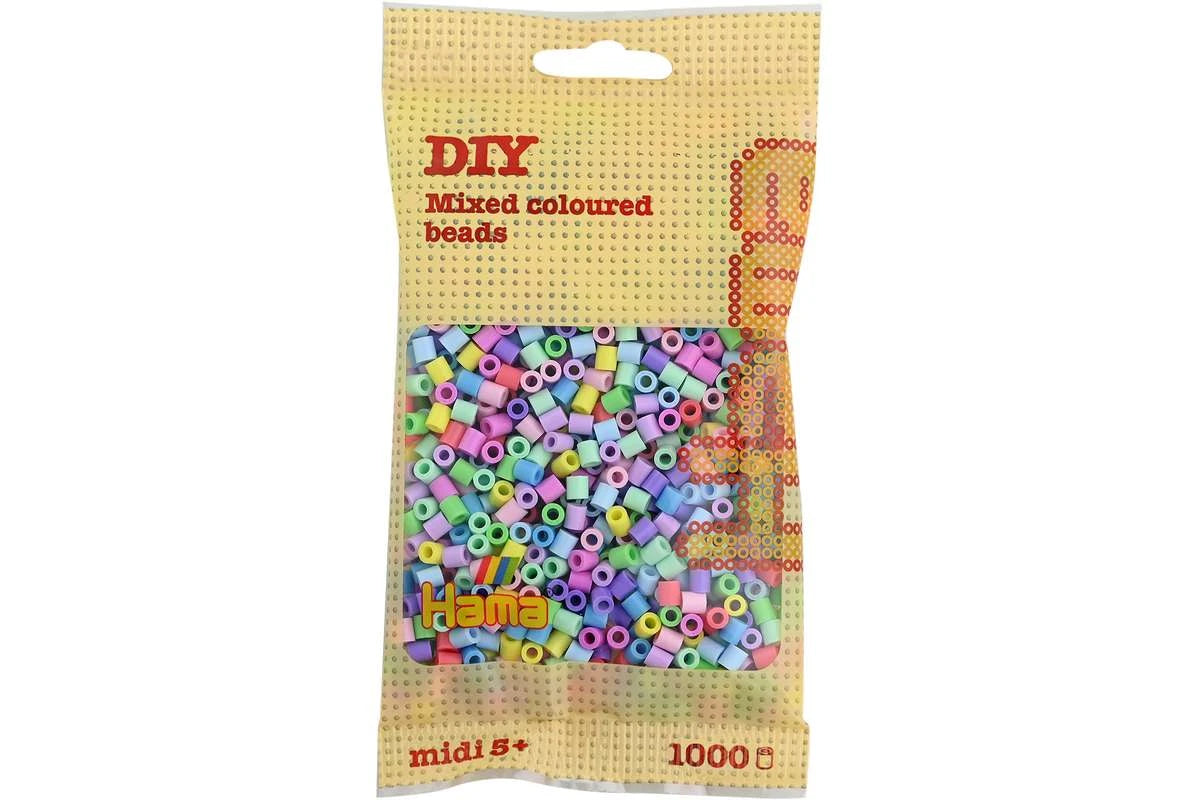 Hama midi 1000 stk Pastel Mix 207-50