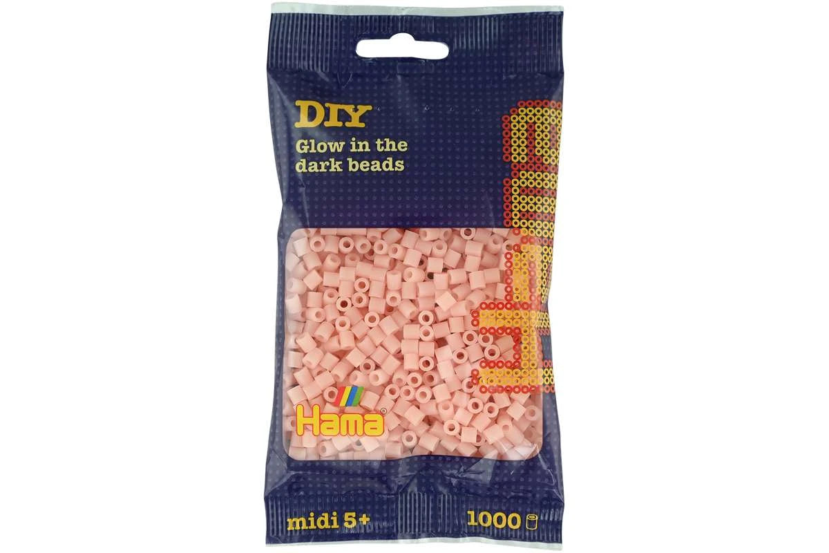 Hama midi 1000 stk Selvlysende rød 207-56