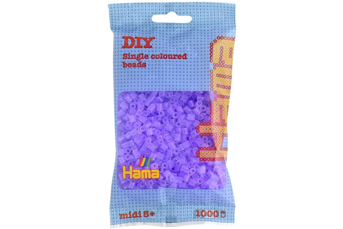 Hama midi 1000 stk Transparant lilla 207-74